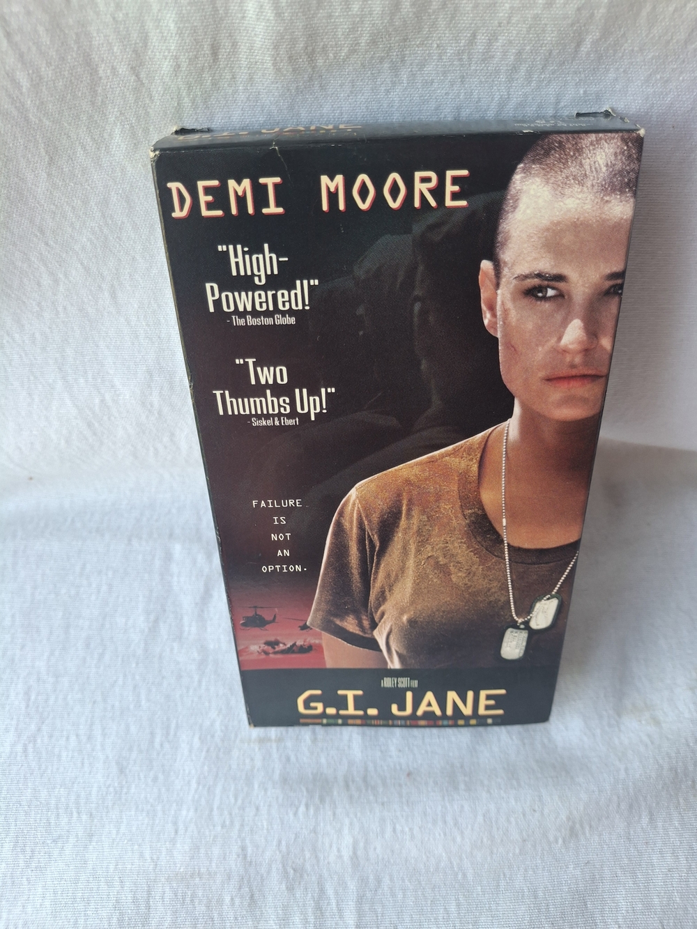 G.I. Jane VHS Movie Box - Demi Moore - Black & Brown Cover